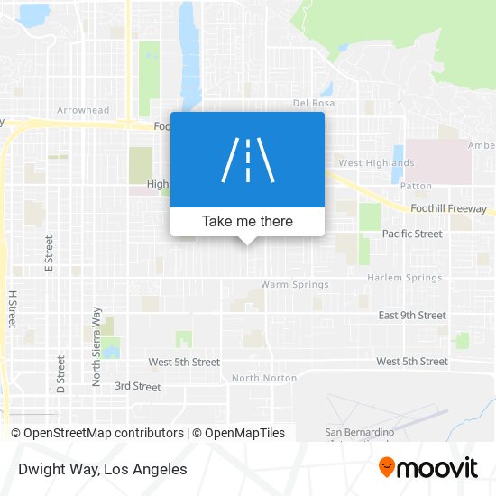 Dwight Way map