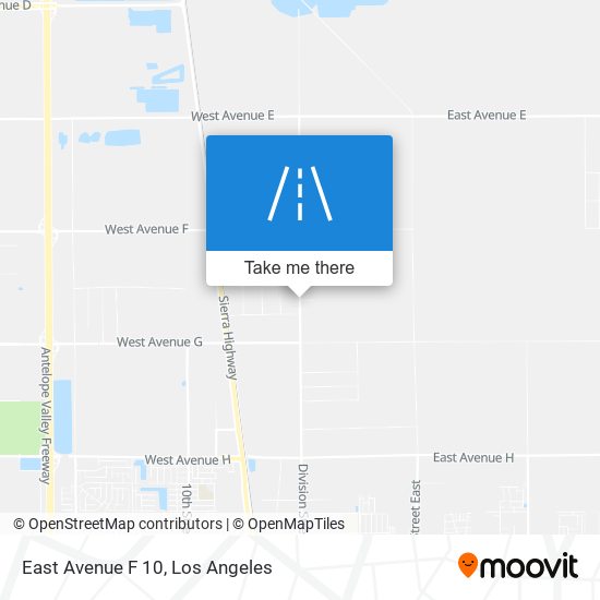 Mapa de East Avenue F 10
