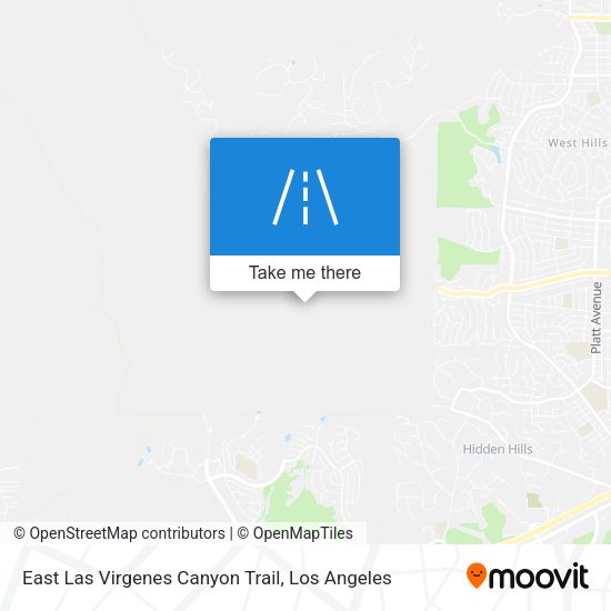 East Las Virgenes Canyon Trail map