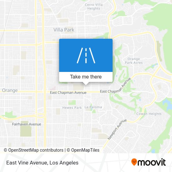East Vine Avenue map