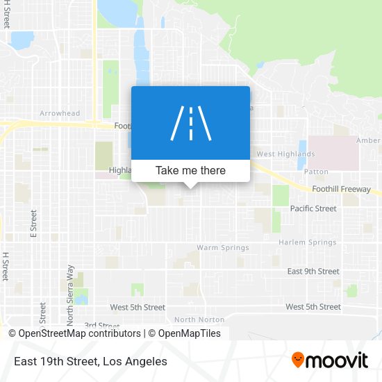 Mapa de East 19th Street