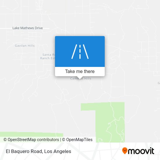 Mapa de El Baquero Road