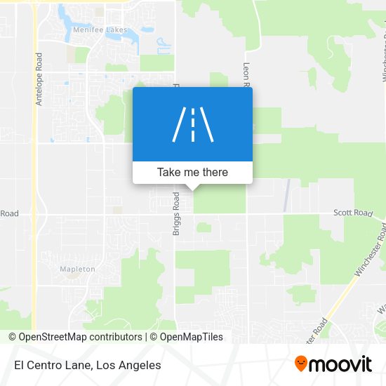 Mapa de El Centro Lane