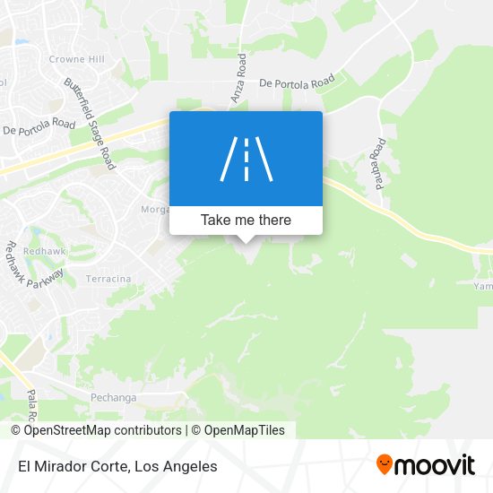 El Mirador Corte map