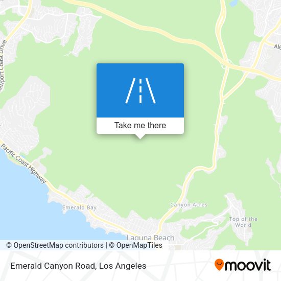 Mapa de Emerald Canyon Road