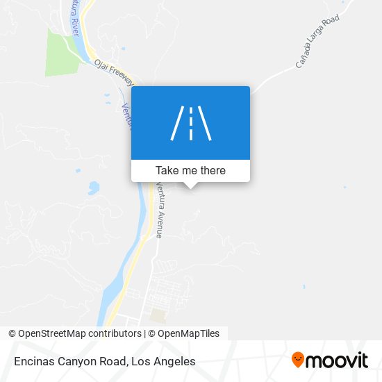 Encinas Canyon Road map