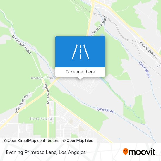 Evening Primrose Lane map