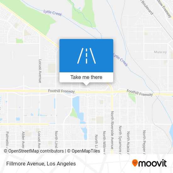 Mapa de Fillmore Avenue