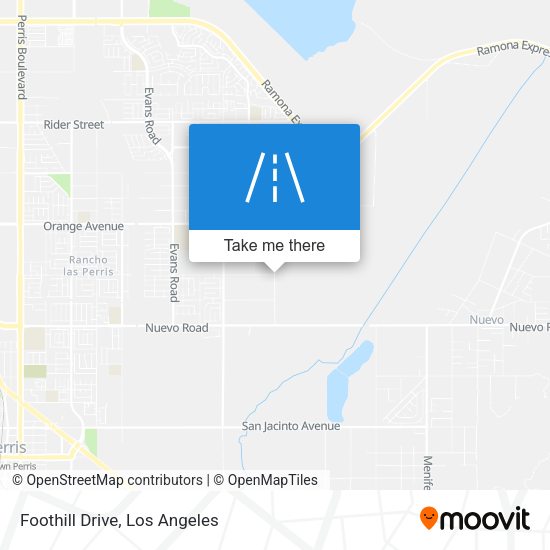 Mapa de Foothill Drive