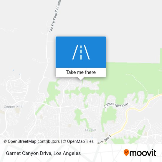 Mapa de Garnet Canyon Drive