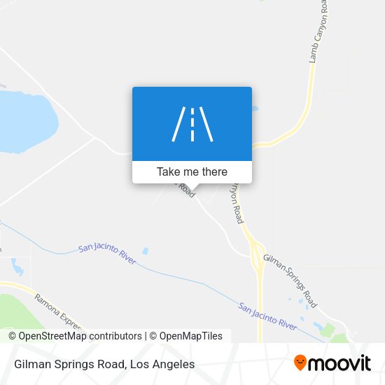 Gilman Springs Road map