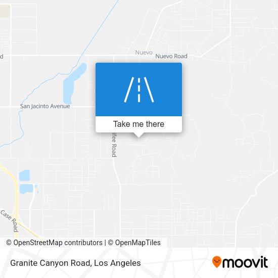 Granite Canyon Road map