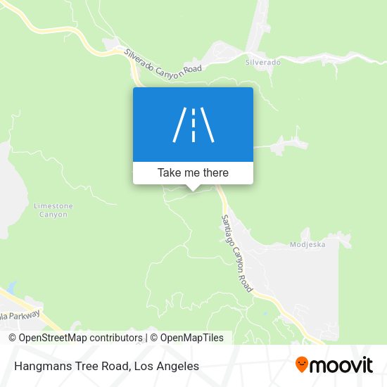 Hangmans Tree Road map