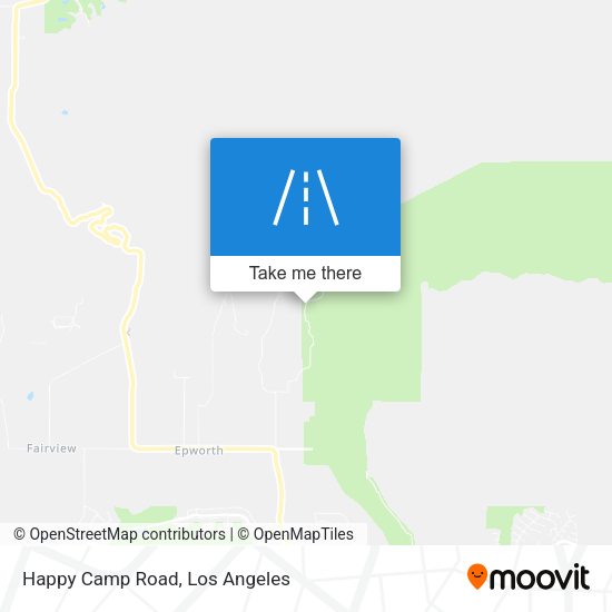 Happy Camp Road map