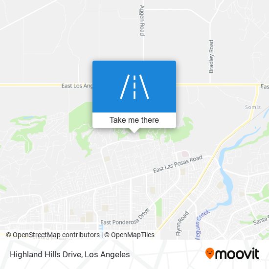 Mapa de Highland Hills Drive
