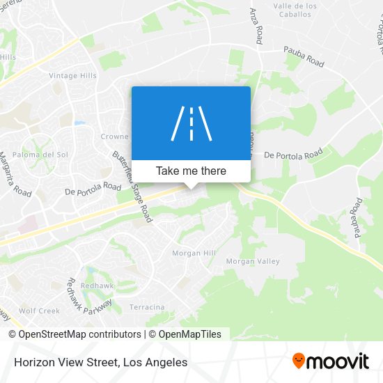 Horizon View Street map