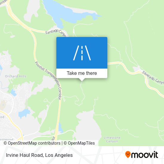 Irvine Haul Road map