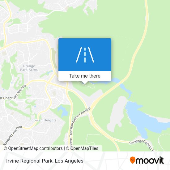 Irvine Regional Park map