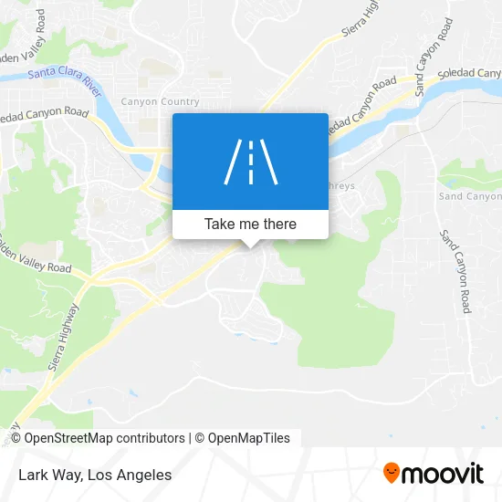 Lark Way map