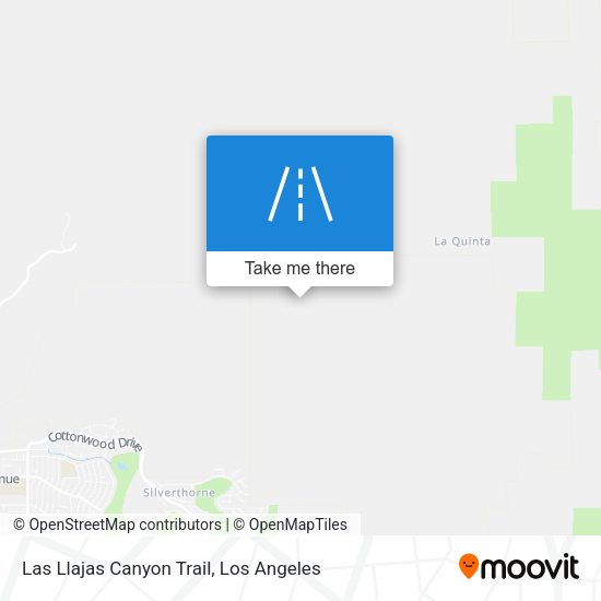Mapa de Las Llajas Canyon Trail