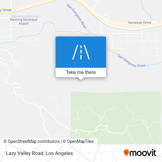 Lazy Valley Road map