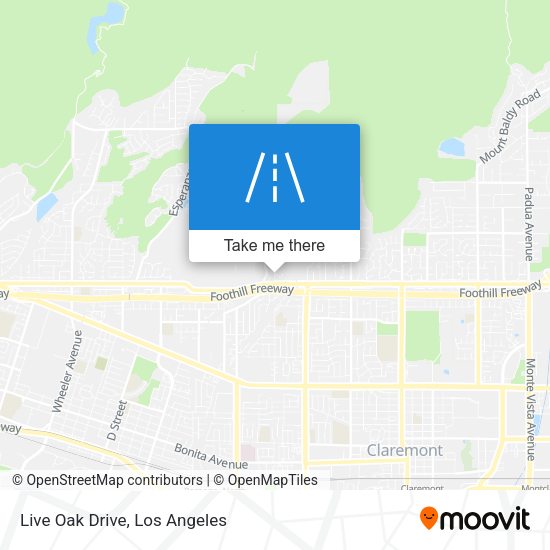 Mapa de Live Oak Drive