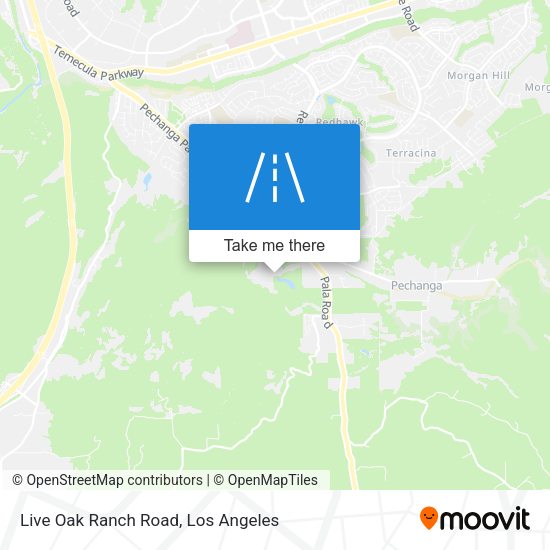Live Oak Ranch Road map
