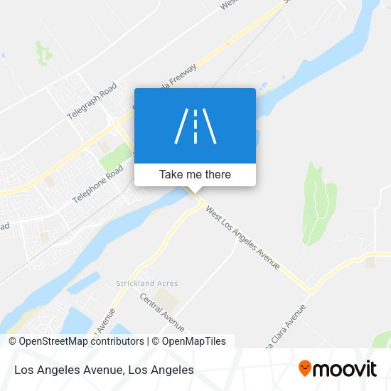Los Angeles Avenue map