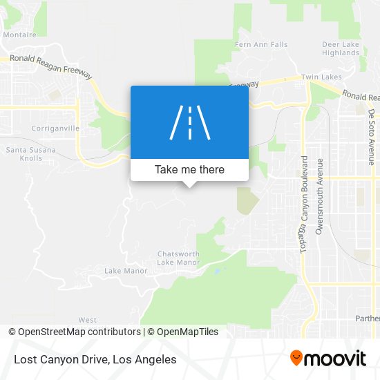 Lost Canyon Drive map