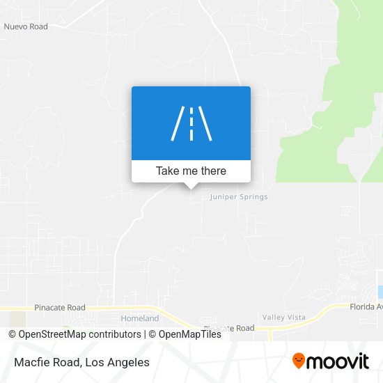 Mapa de Macfie Road