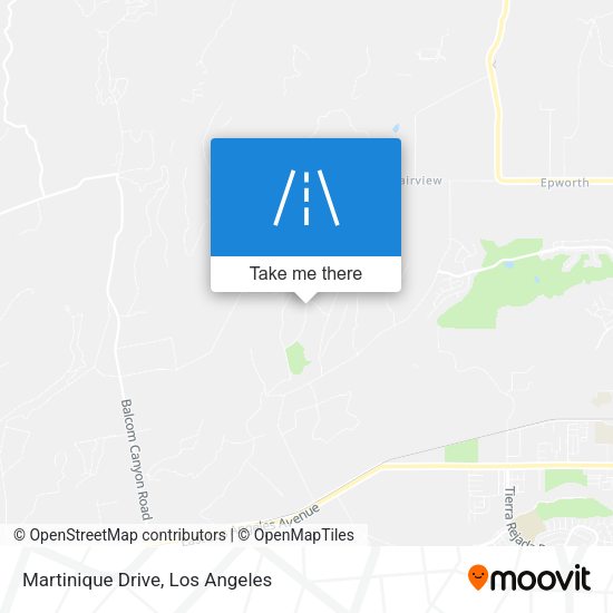 Martinique Drive map