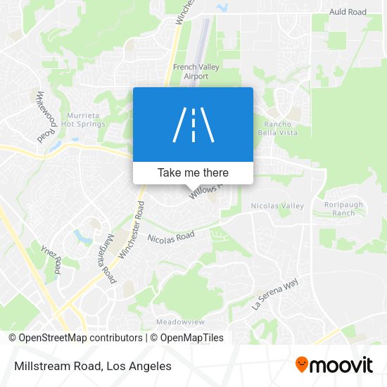 Mapa de Millstream Road