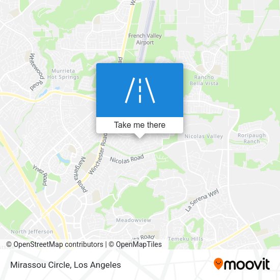 Mapa de Mirassou Circle