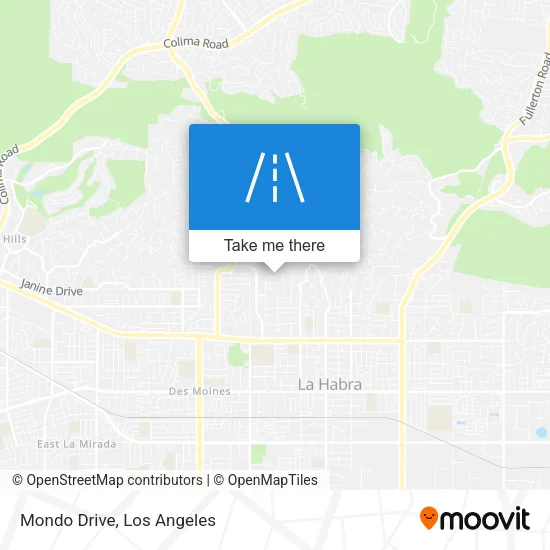 Mondo Drive map