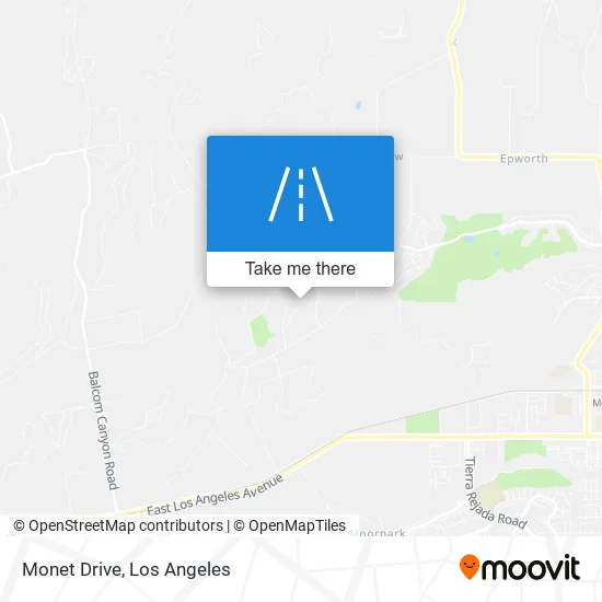 Monet Drive map