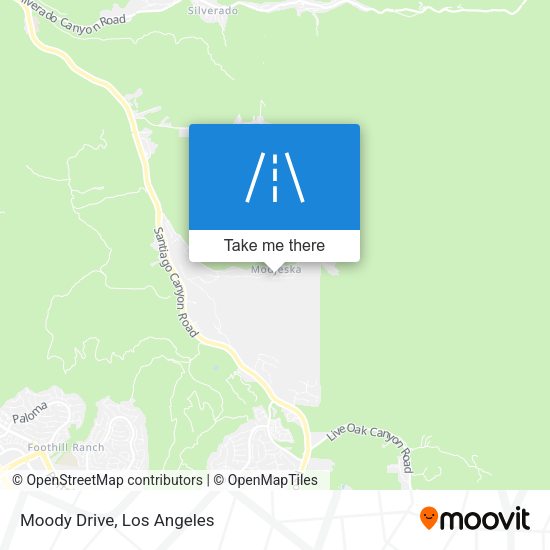 Mapa de Moody Drive