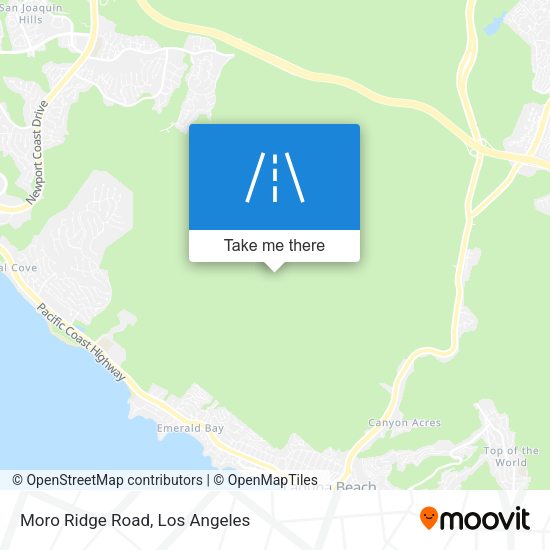 Moro Ridge Road map