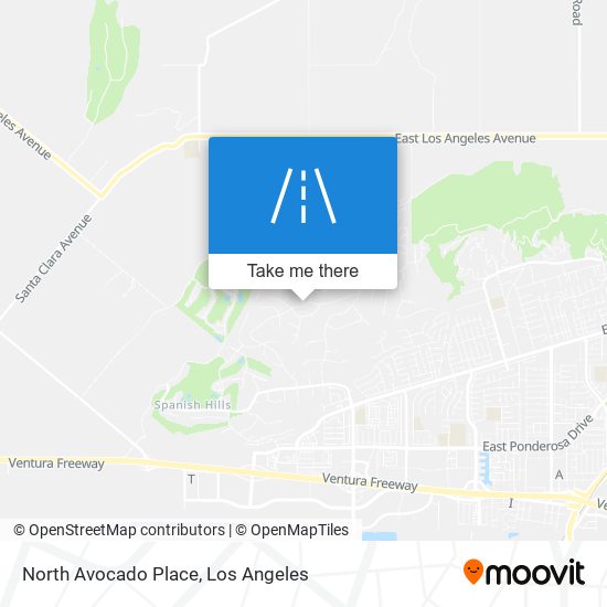 North Avocado Place map