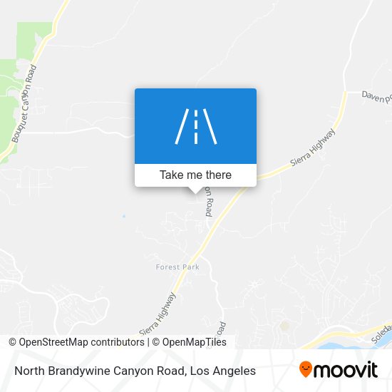 Mapa de North Brandywine Canyon Road
