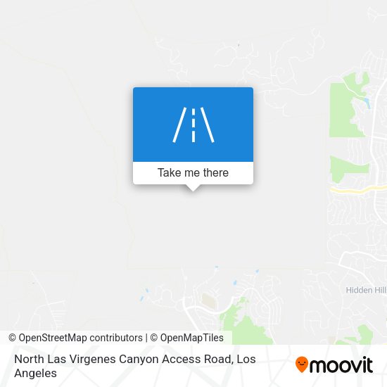 Mapa de North Las Virgenes Canyon Access Road
