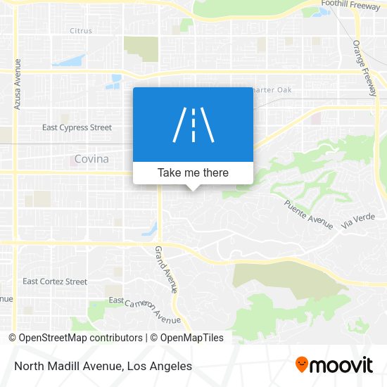 North Madill Avenue map