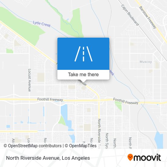 North Riverside Avenue map