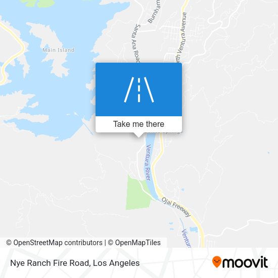 Mapa de Nye Ranch Fire Road