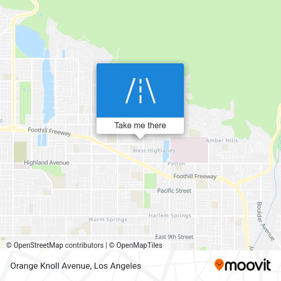 Mapa de Orange Knoll Avenue