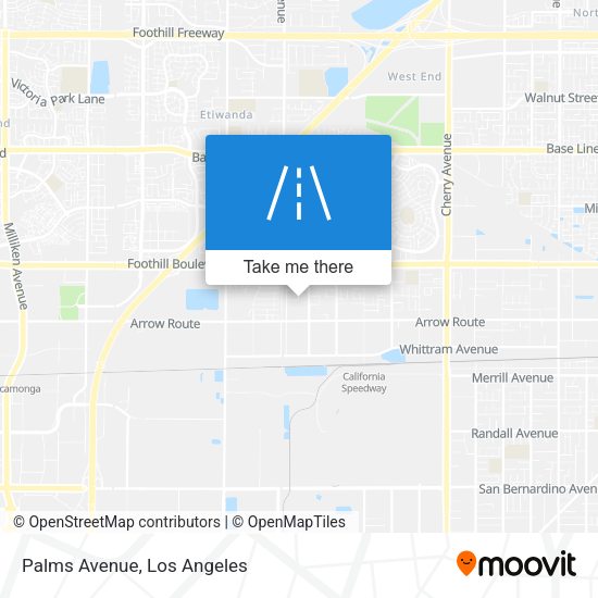Mapa de Palms Avenue