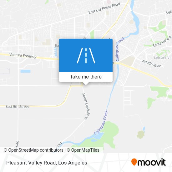 Mapa de Pleasant Valley Road