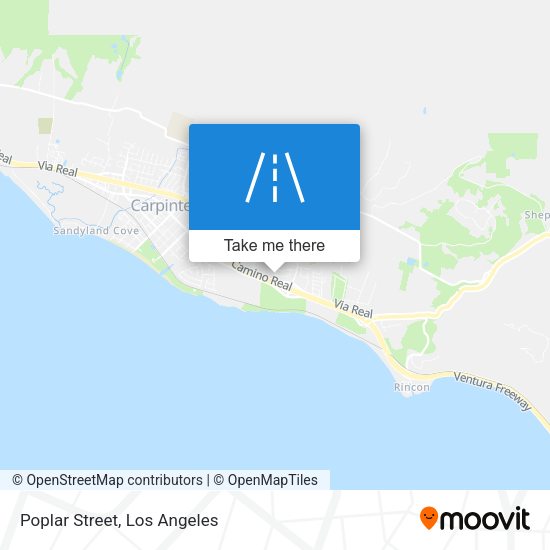 Mapa de Poplar Street