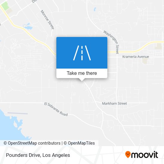 Pounders Drive map