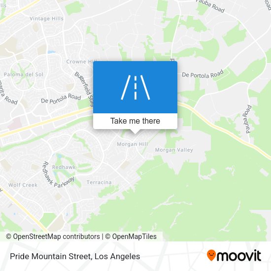 Pride Mountain Street map