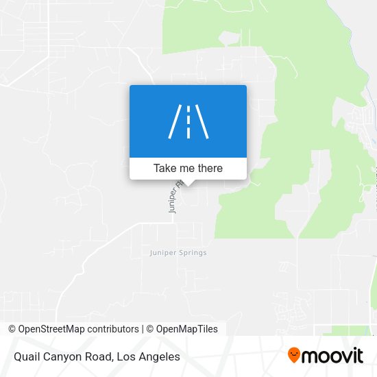 Quail Canyon Road map